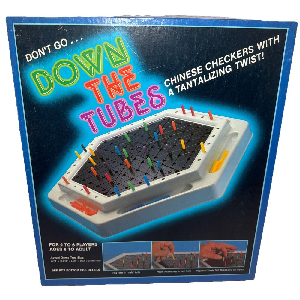 Don't Go Down the Tubes Board Game COMPLETE + Extra Pieces ~ VTG 1982 Whitman